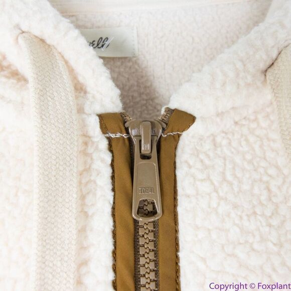 NEW Madewell (Re)sourced Fleece Hooded‎ Zip Jacket, S, NB514 - Picture 10 of 16